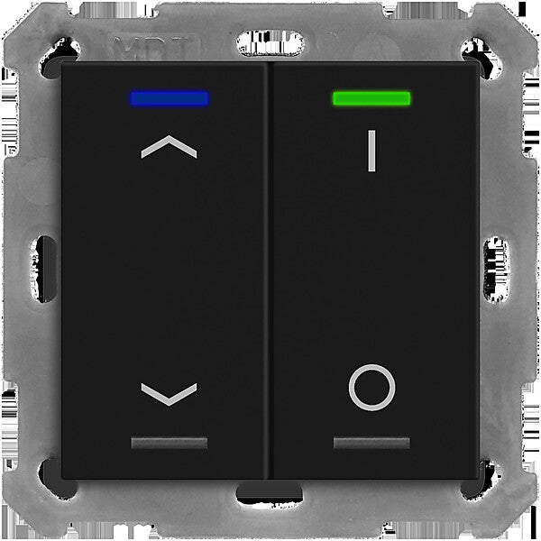 MDT technologies KNX Taster Light 55 2-fach RGBW,swmatt,Jal.Sch. BE-TAL550206.C1
